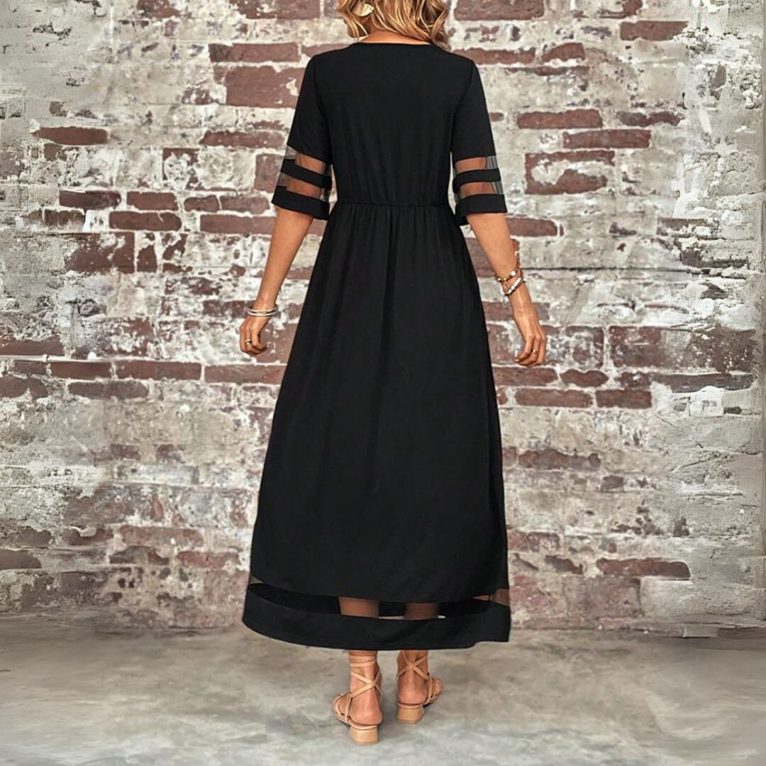 Aubree | Midi-jurk met empiretaille