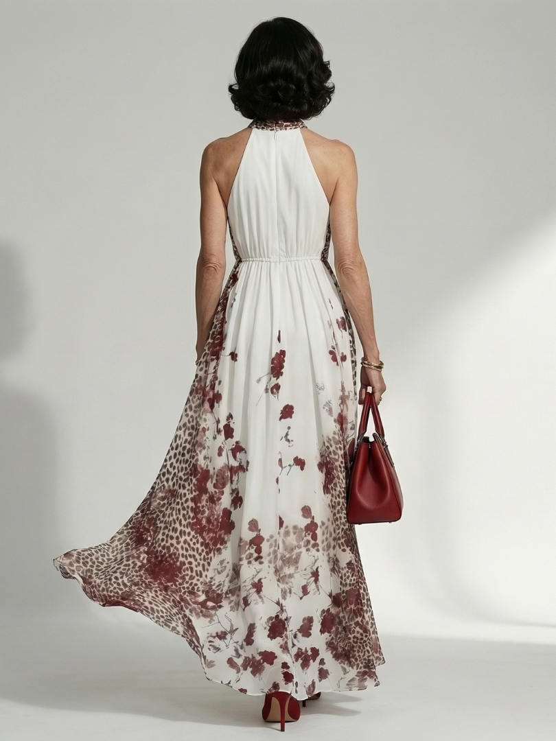 Orlune | Geplooide maxi-jurk