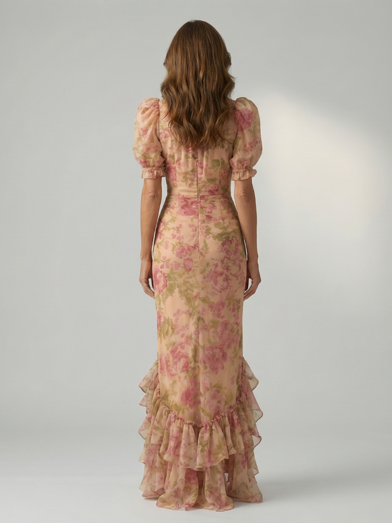 Vianne | Maxi-jurk met hoge hals