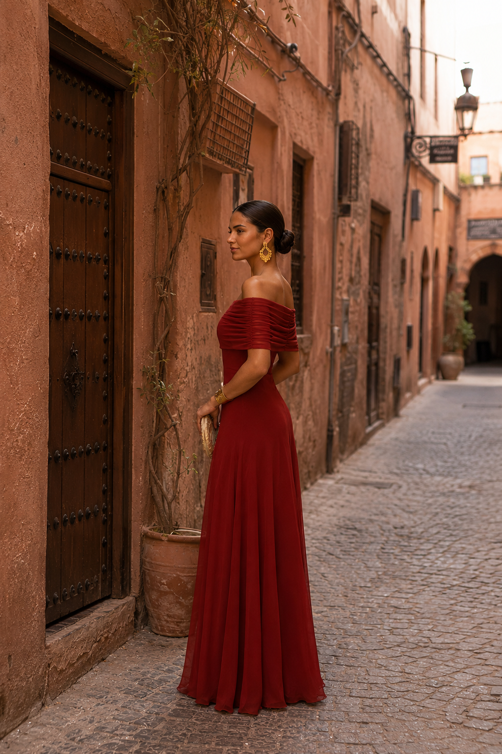 Toledo | Jurk in terracotta