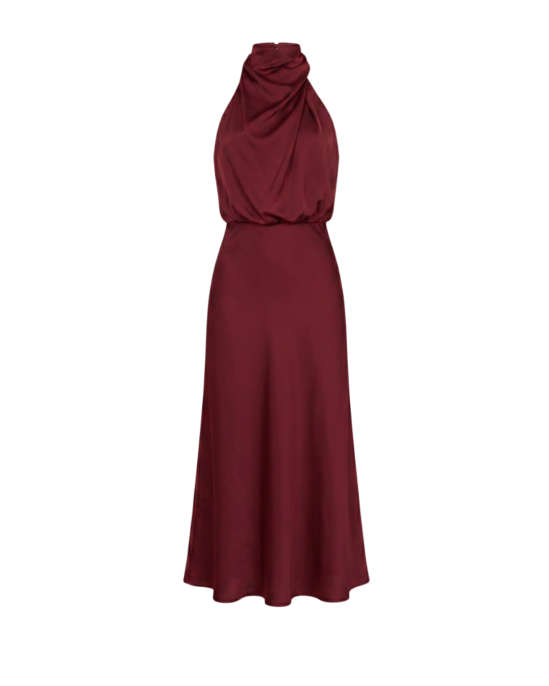 Mouwloze halterjurk met glans