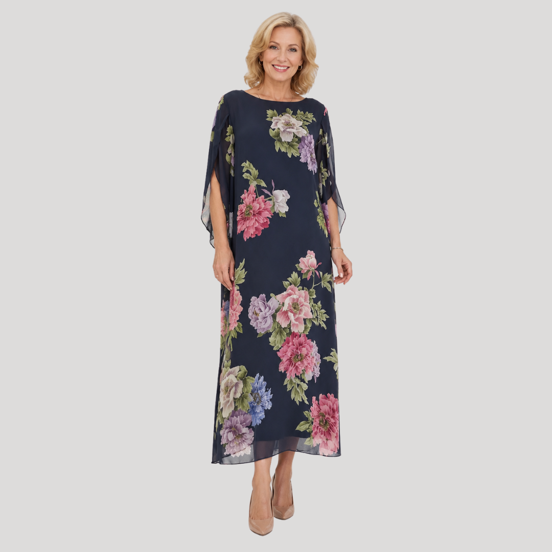 Elowen | Maxi-jurk met bloemenprint