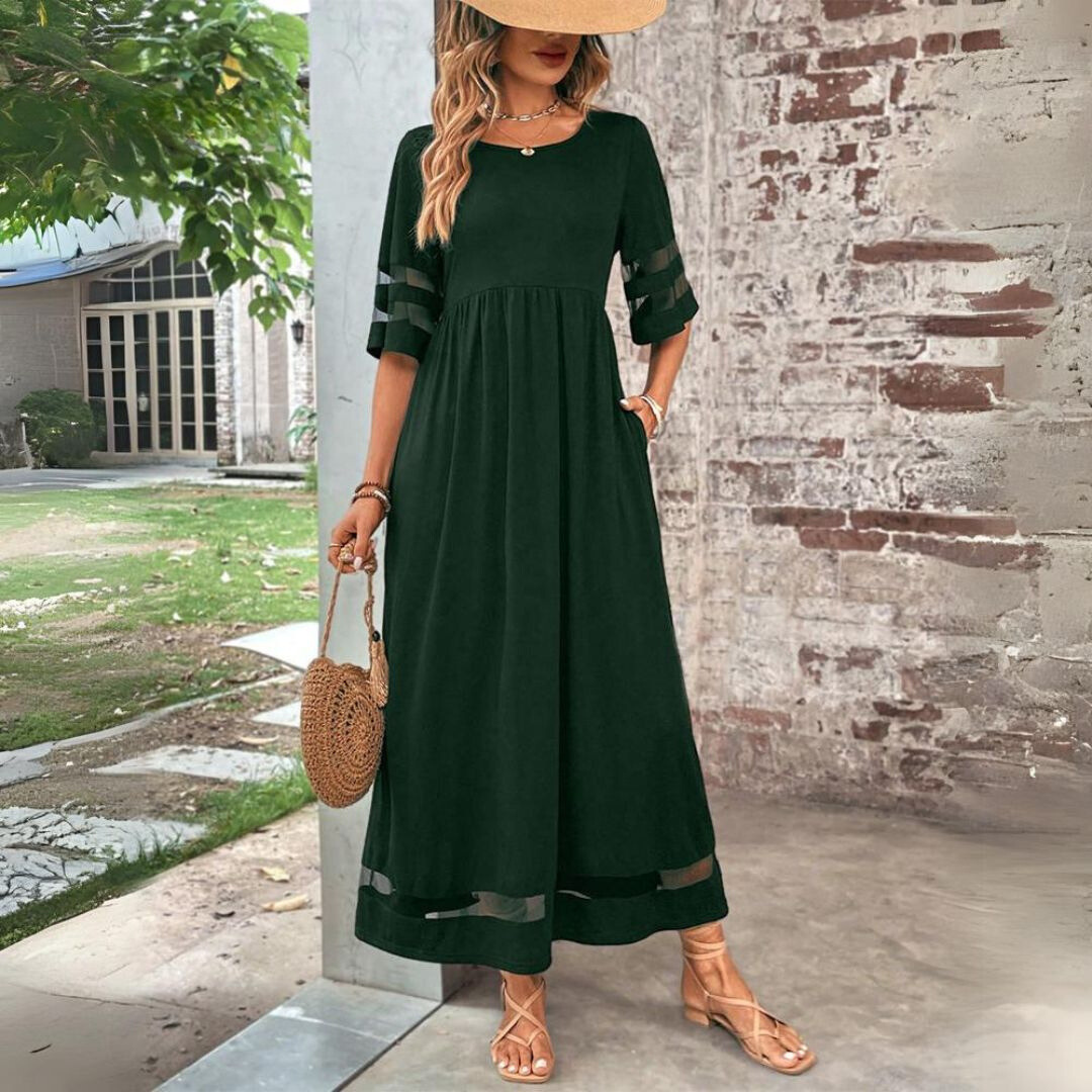 Aubrey | Flatterende midi-jurk