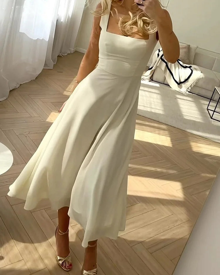 NOMI™ - Elegante Lange Chiffon Jurk