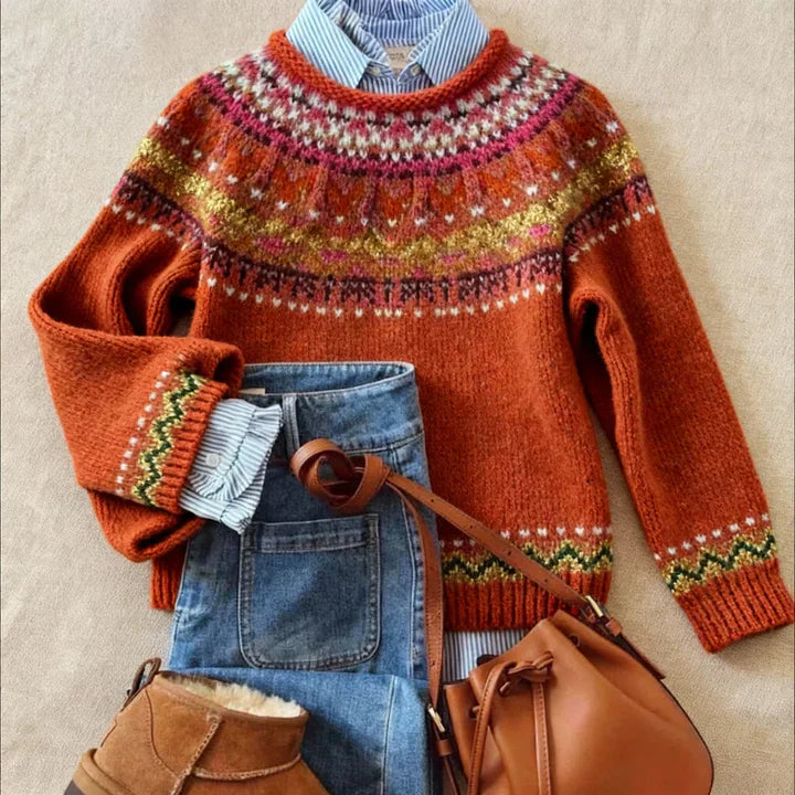 Simona™ | Vintage Chic Sweater