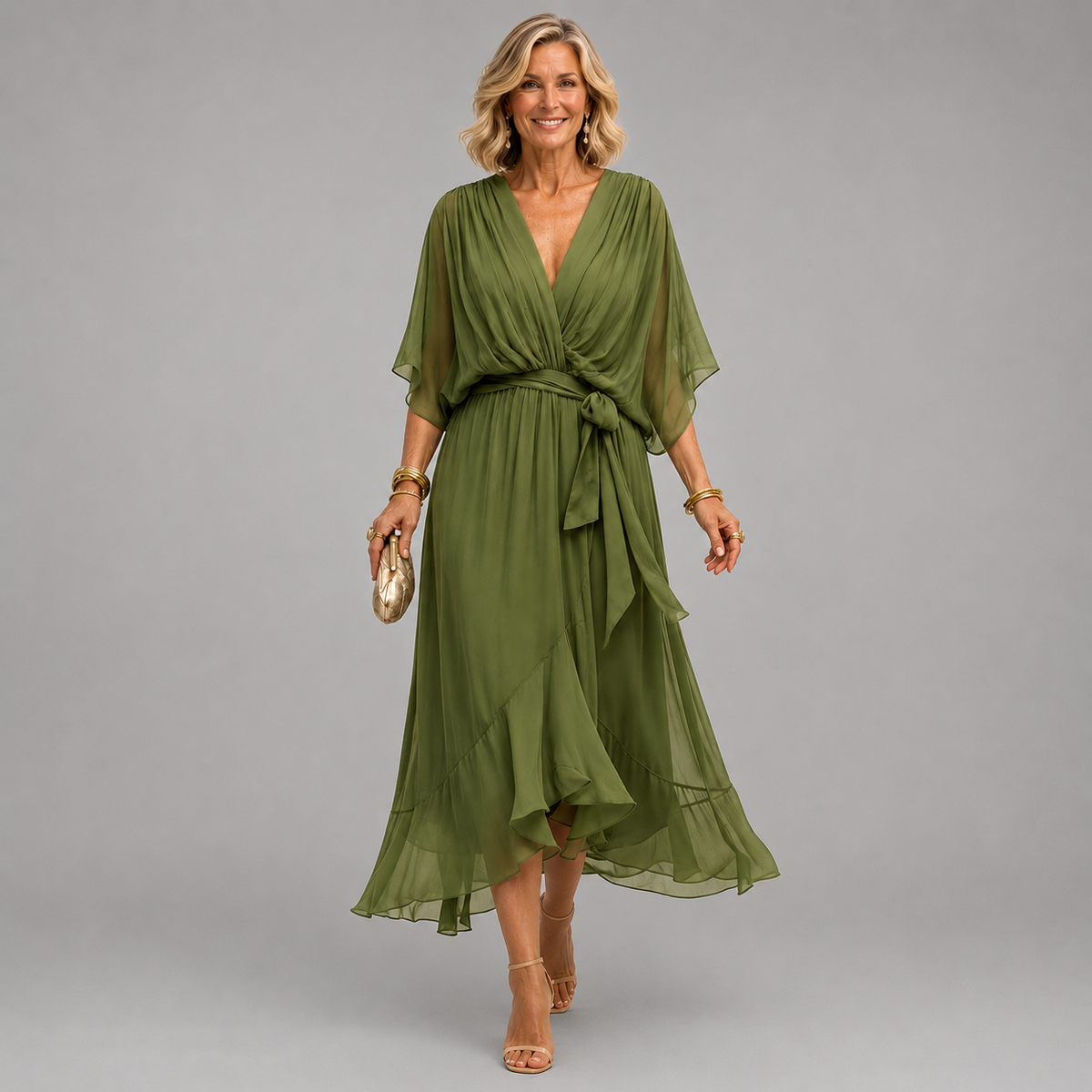 Monica | V-hals jurk