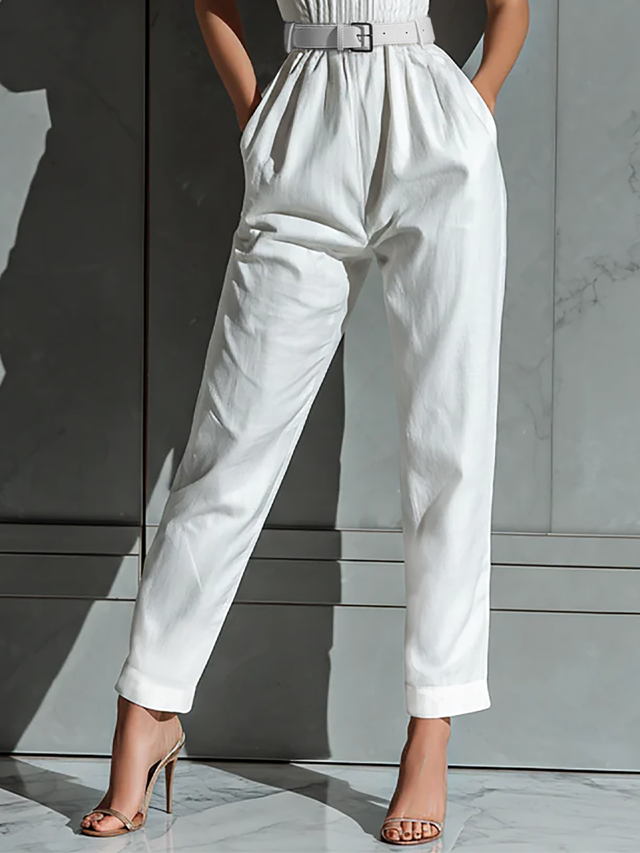 Manon | Mouwloze V-hals jumpsuit