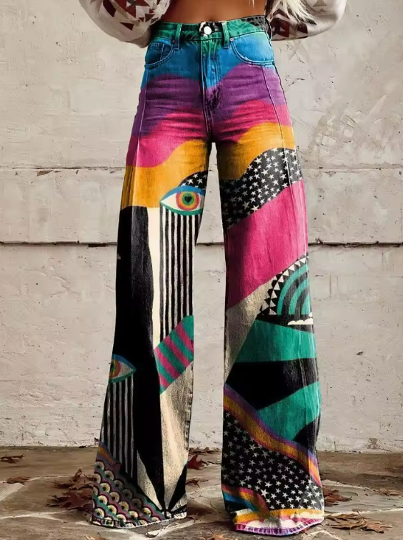 Talia - Flared Broek Boho Chic