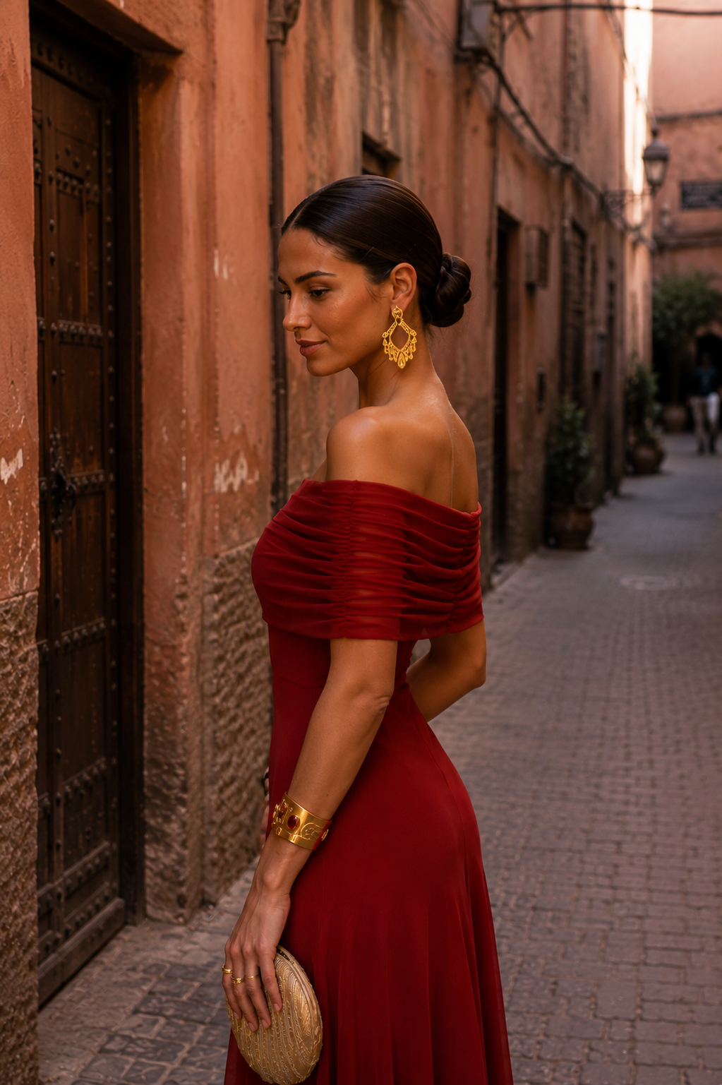 Toledo | Jurk in terracotta