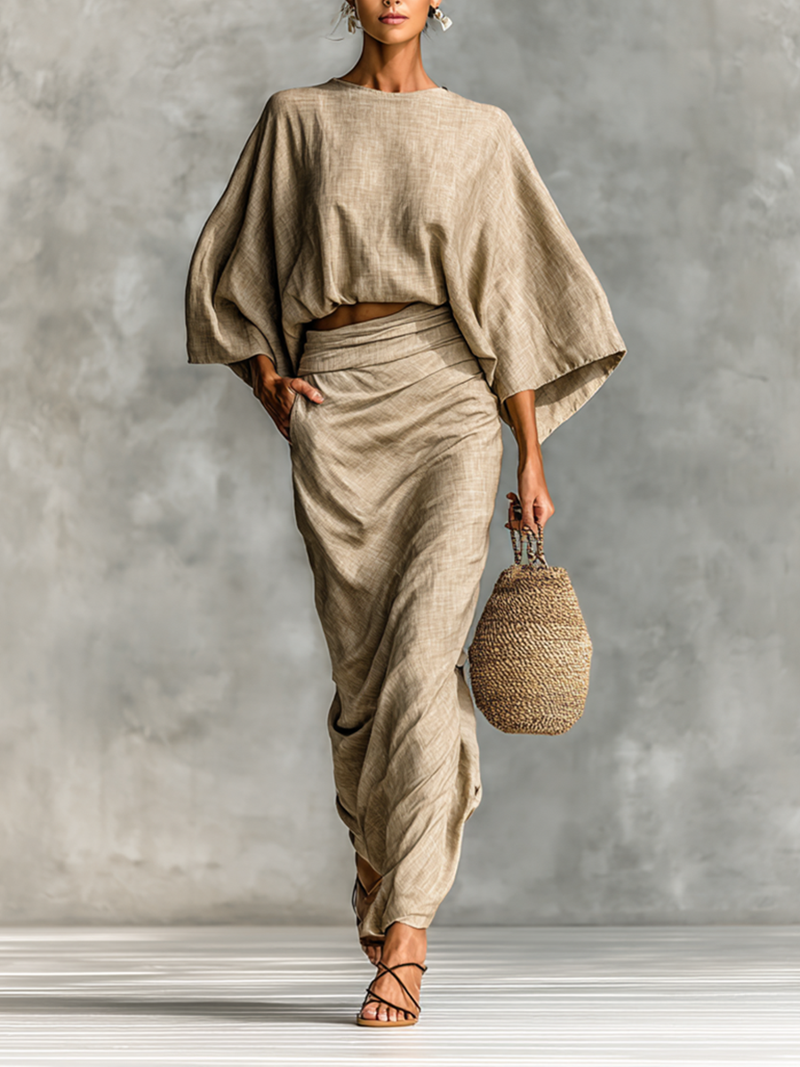 Paula | Set van lange mouwen rok
