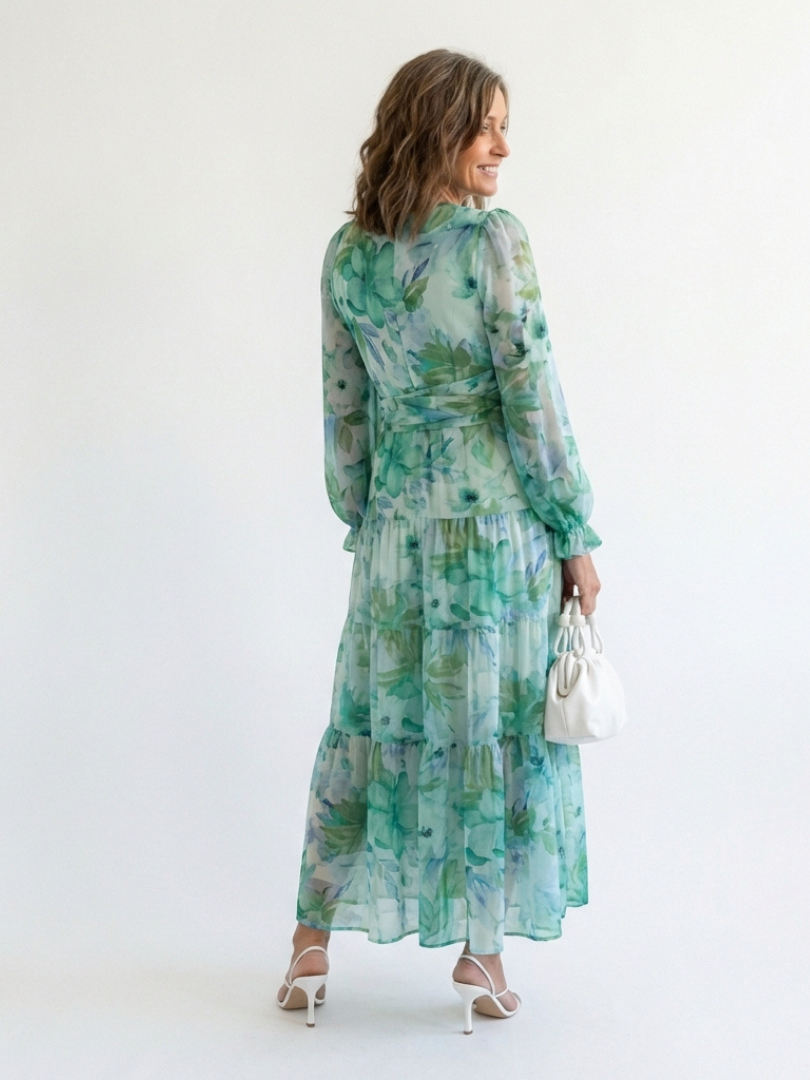 Althea | Maxi-jurk met lange mouwen
