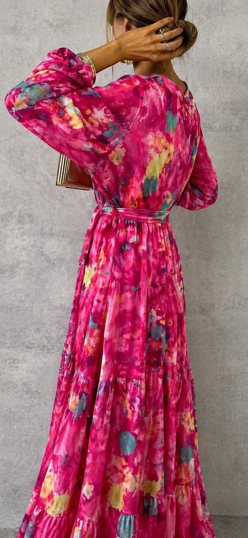 Sage | Wikkeljurk met bloemen