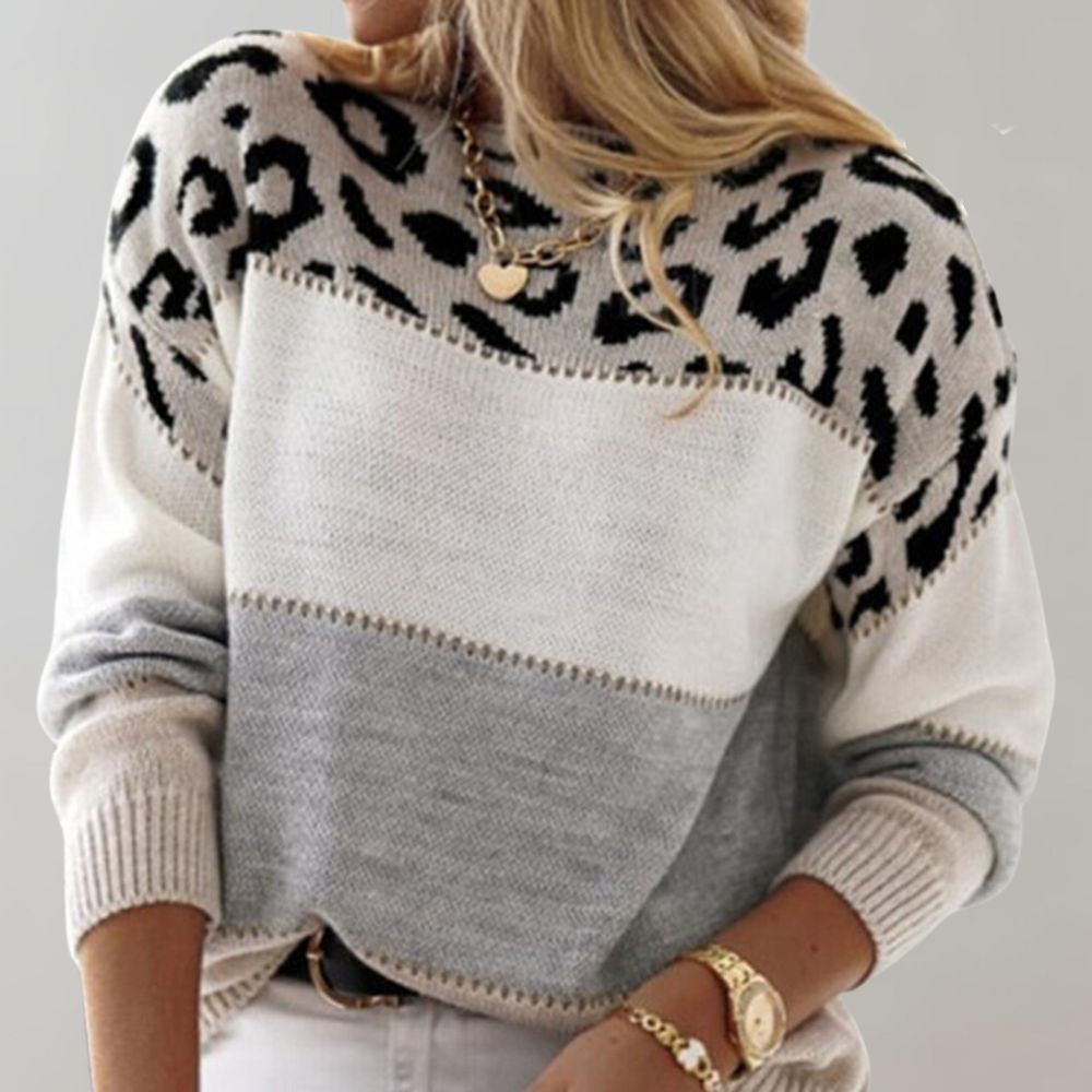 Rosa | Casual Trui met Luipaardprint
