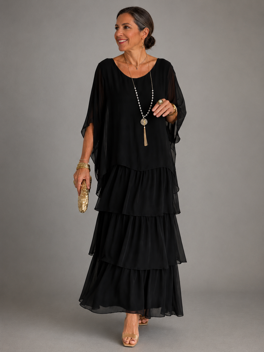 Lara | Elegante vloeiende maxi-jurk