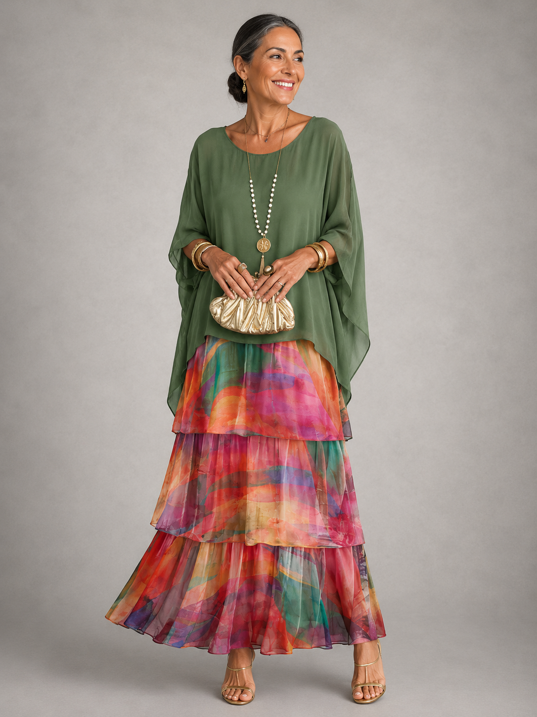 Lara | Elegante vloeiende maxi-jurk