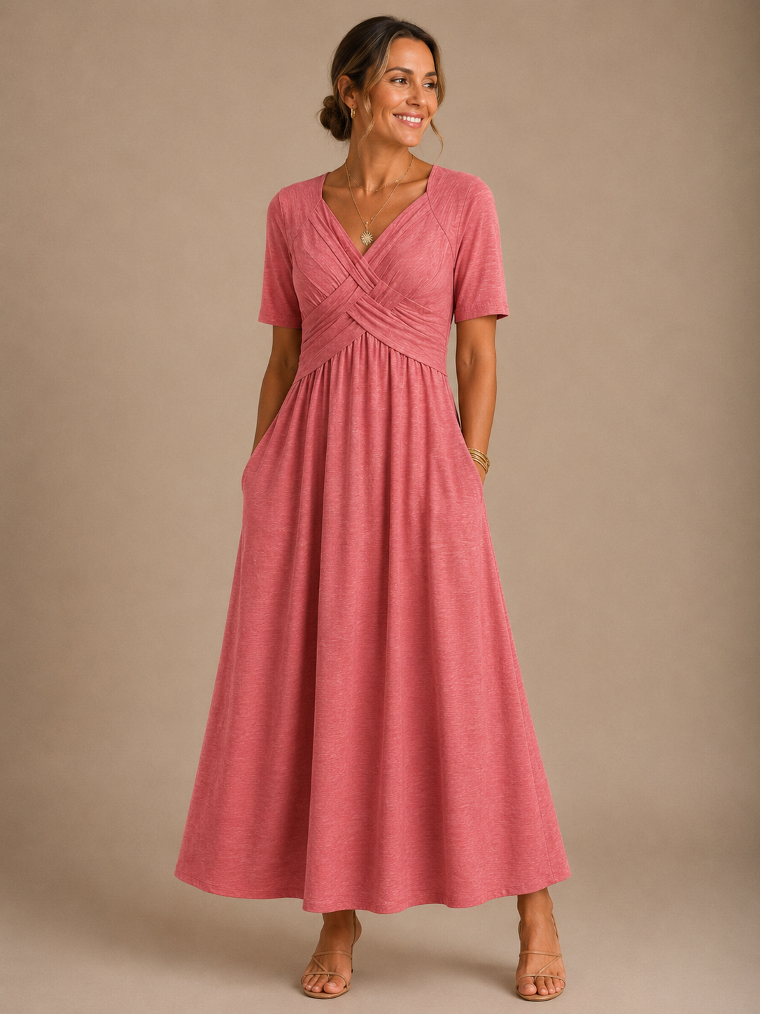 Angeli | Elegante midi-jurk