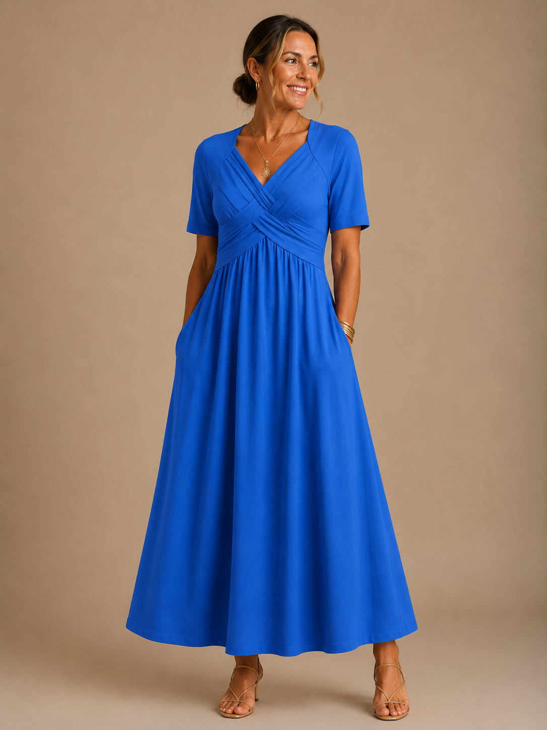 Angeli | Elegante midi-jurk