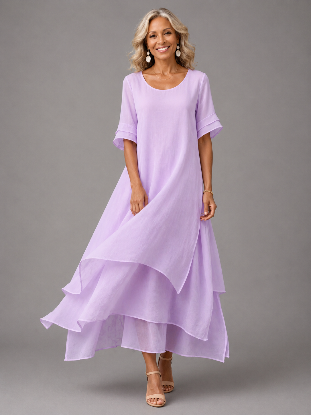 Liora | Vloeiende maxi-jurk