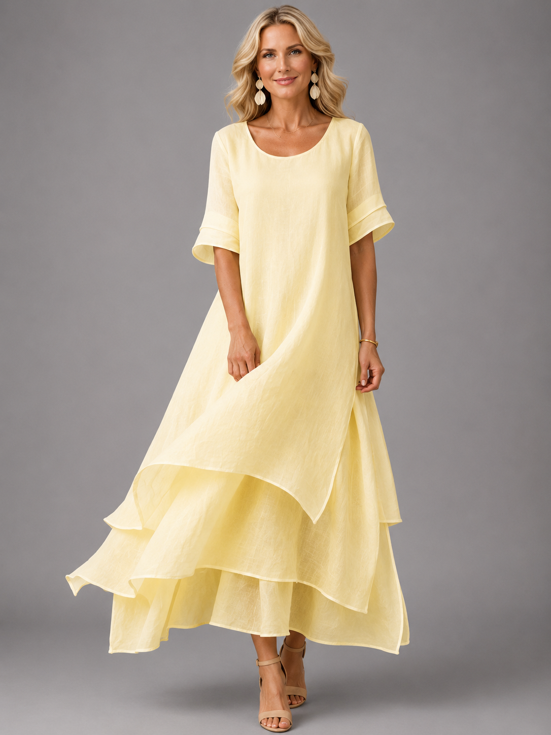 Liora | Vloeiende maxi-jurk