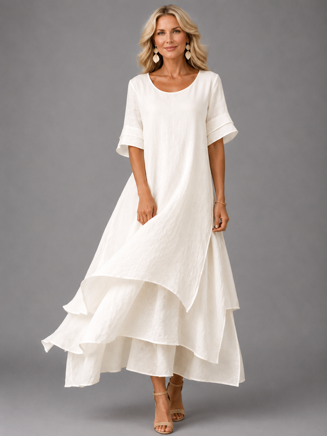 Liora | Vloeiende maxi-jurk