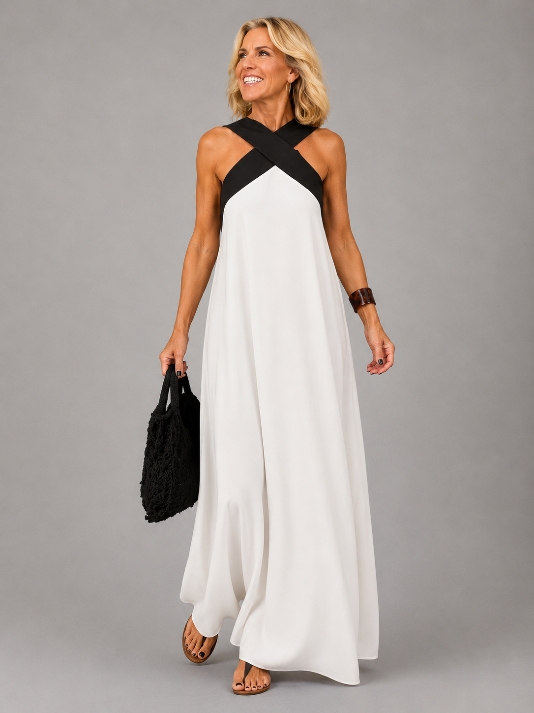 Velora | Elegante maxi-jurk met overslag