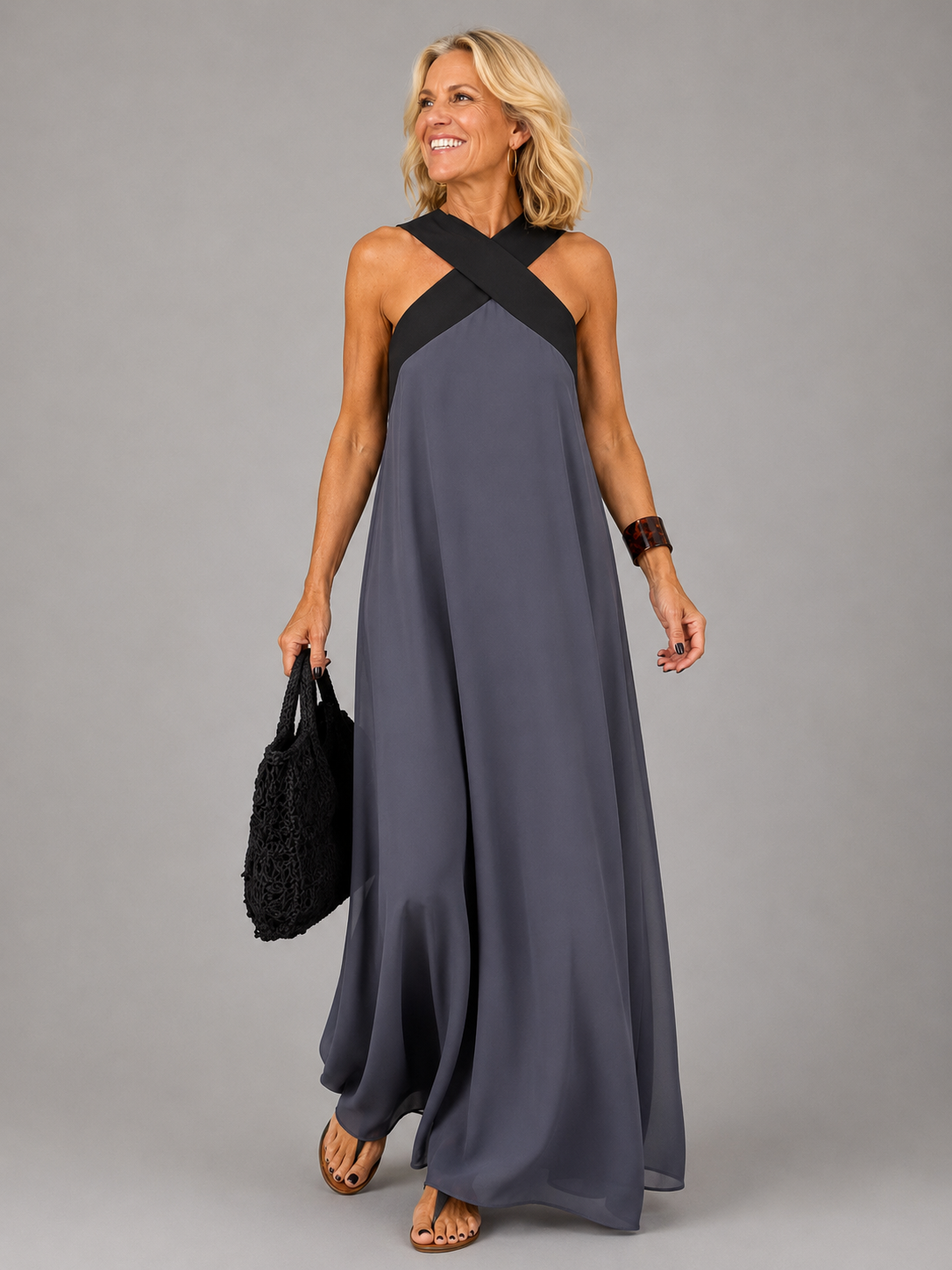 Velora | Elegante maxi-jurk met overslag