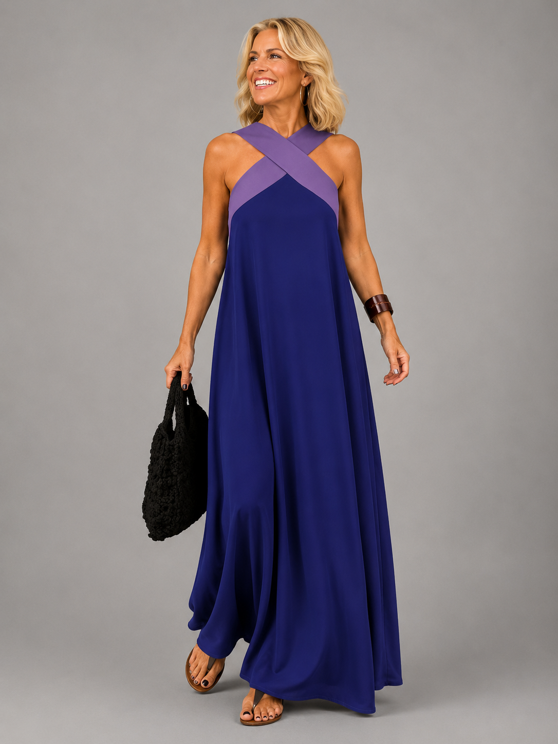 Velora | Elegante maxi-jurk met overslag