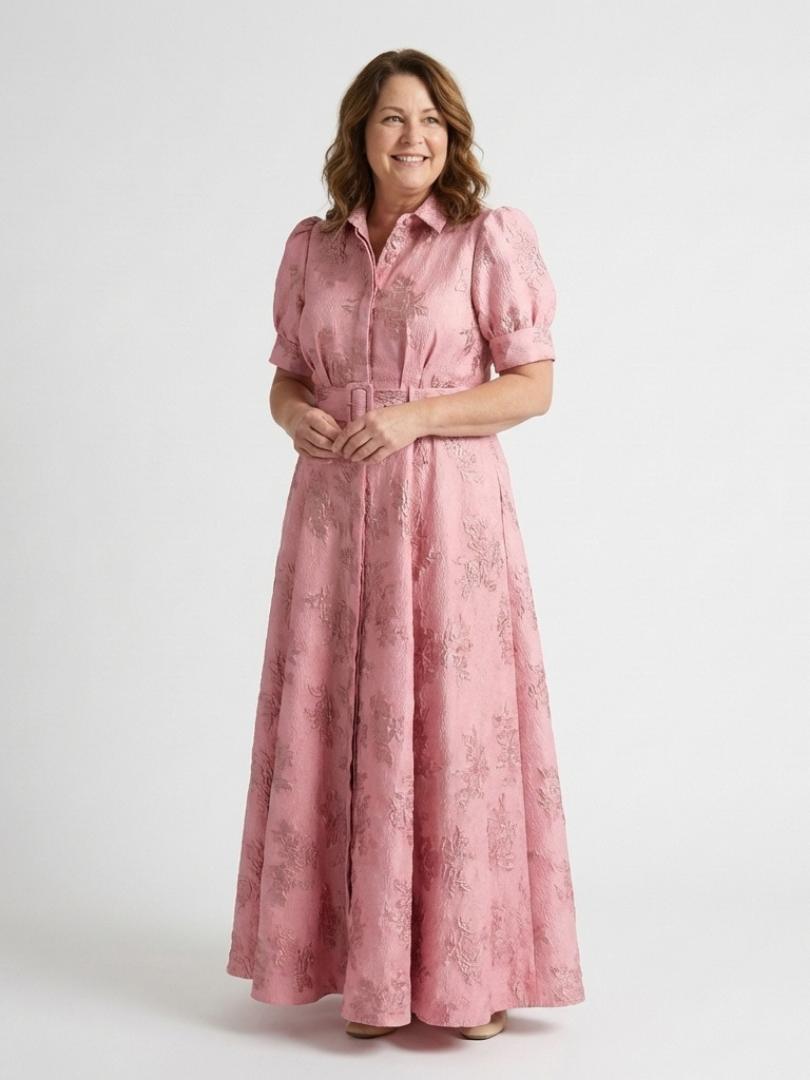 Xanthea | Maxi-blousejurk met ceintuur