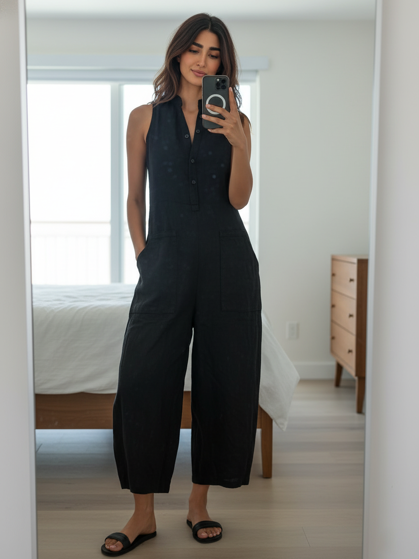 Jade | Mouwloze jumpsuit