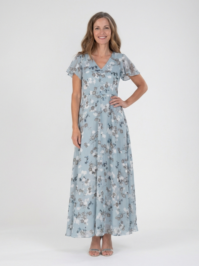 Ismeria | Maxi-jurk met bloemenprint