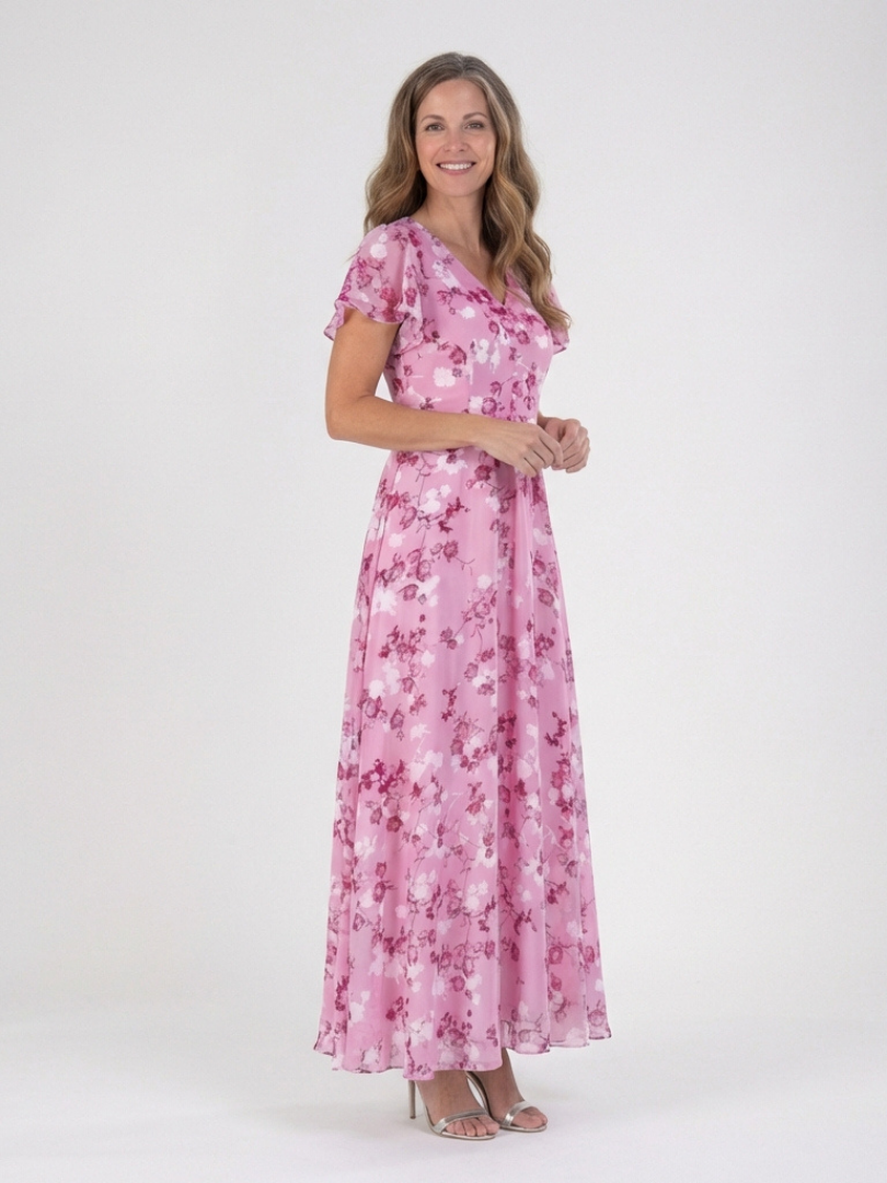 Ismeria | Maxi-jurk met bloemenprint