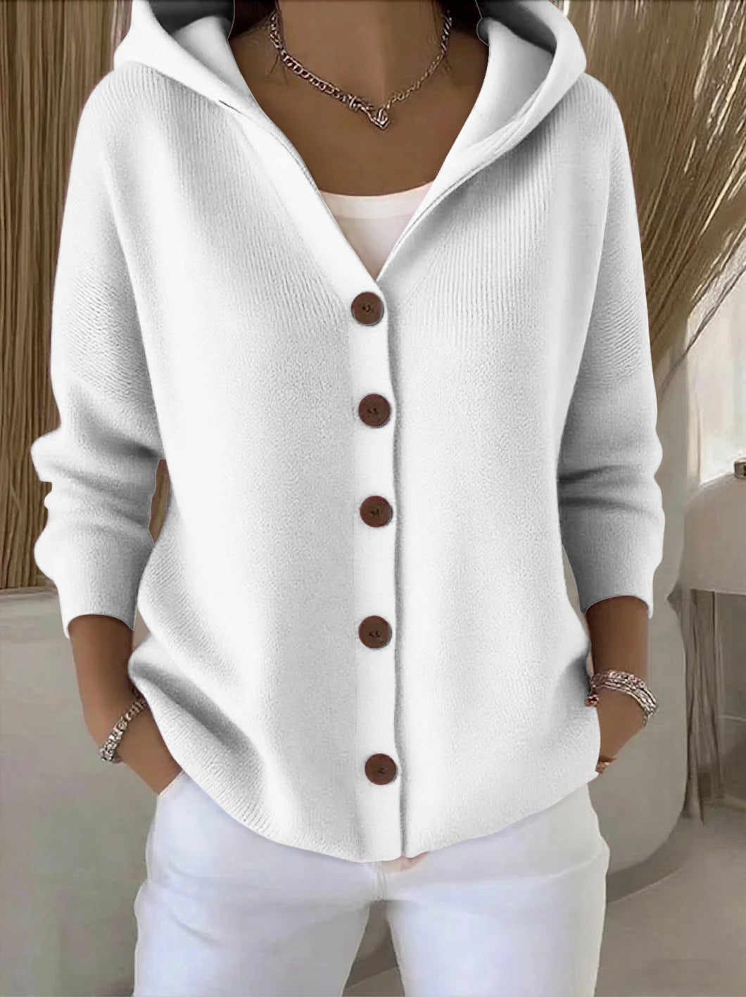 Nylah – Comfortabele lange mouwen cardigan