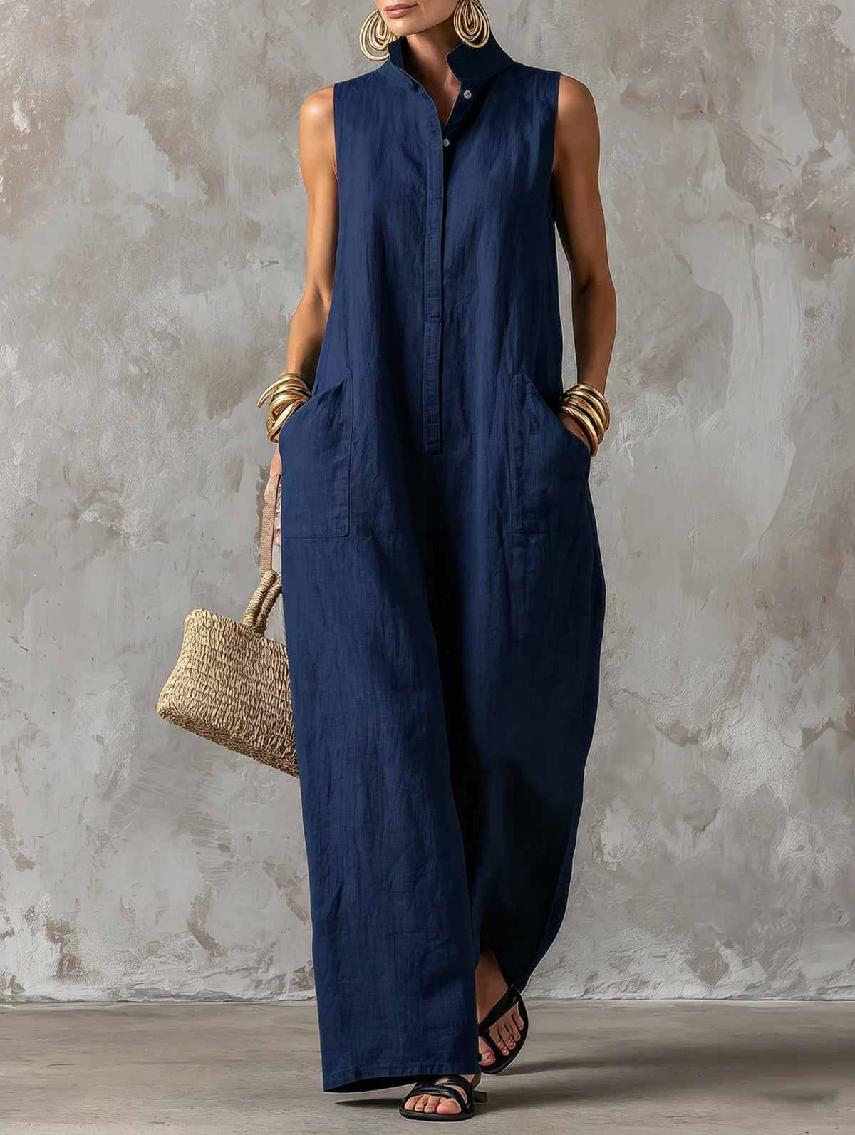 Claire | Elegante jumpsuit zonder mouwen