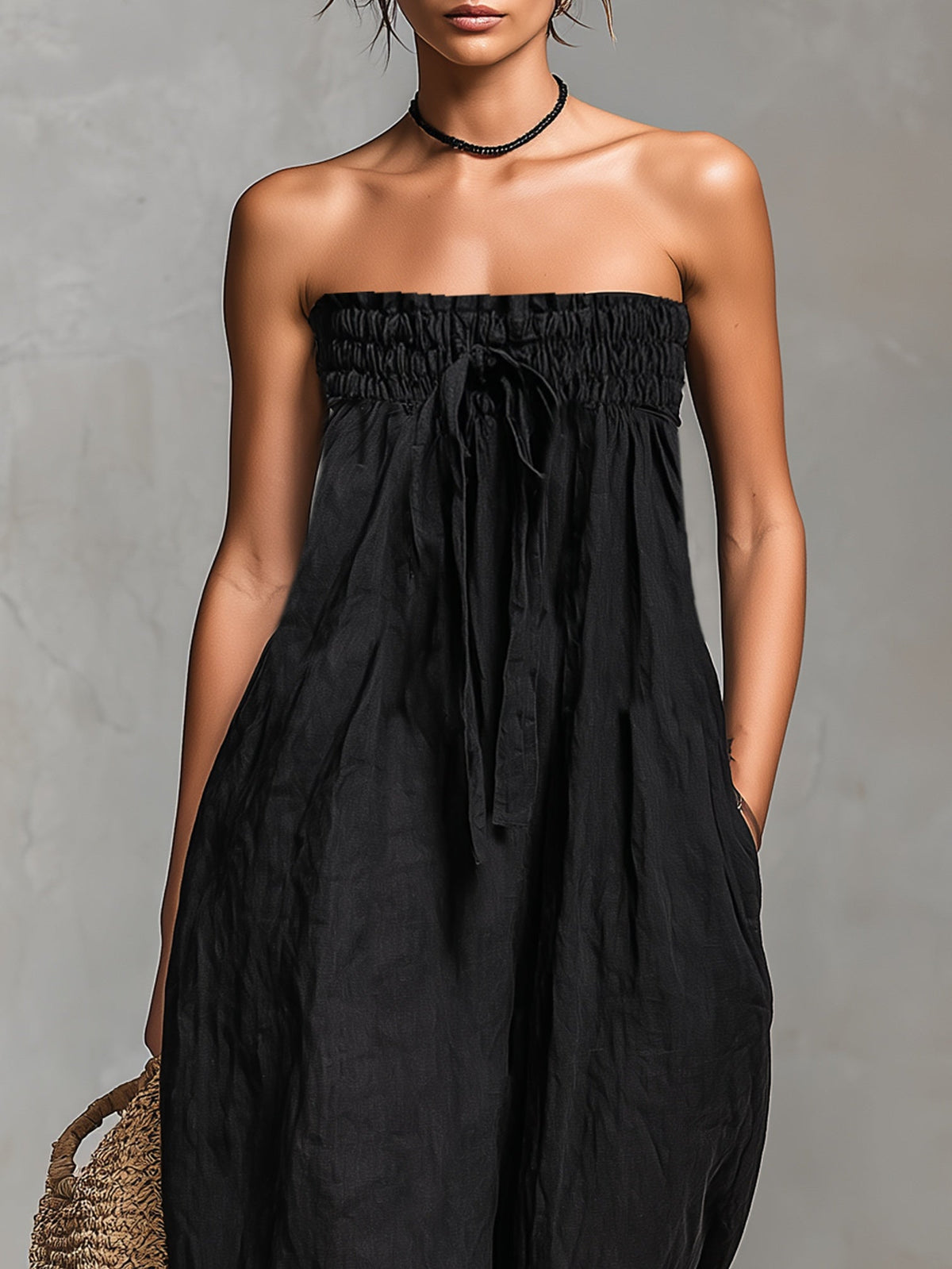 Nina™ || Strapless elegante jumpsuit