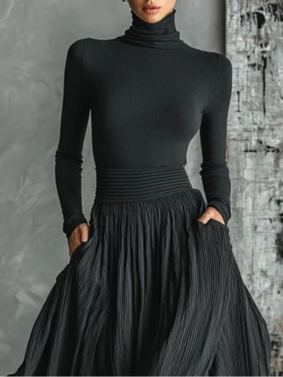 Eva™ || Elegante set met plissé rok