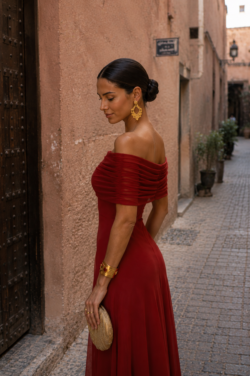 Toledo | Jurk in terracotta