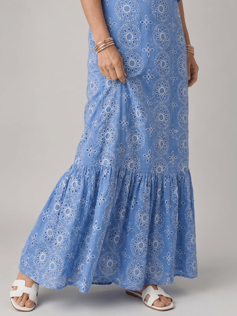 Alure | Mouwloze Midi-jurk met Rimpeldetails