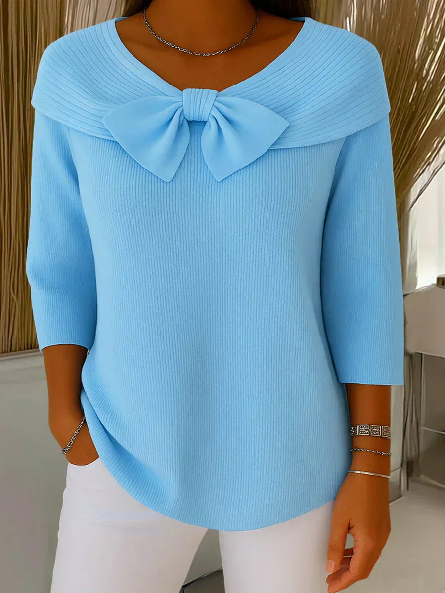 FLEUR | Elegante Top met Strik en Perfecte Pasvorm