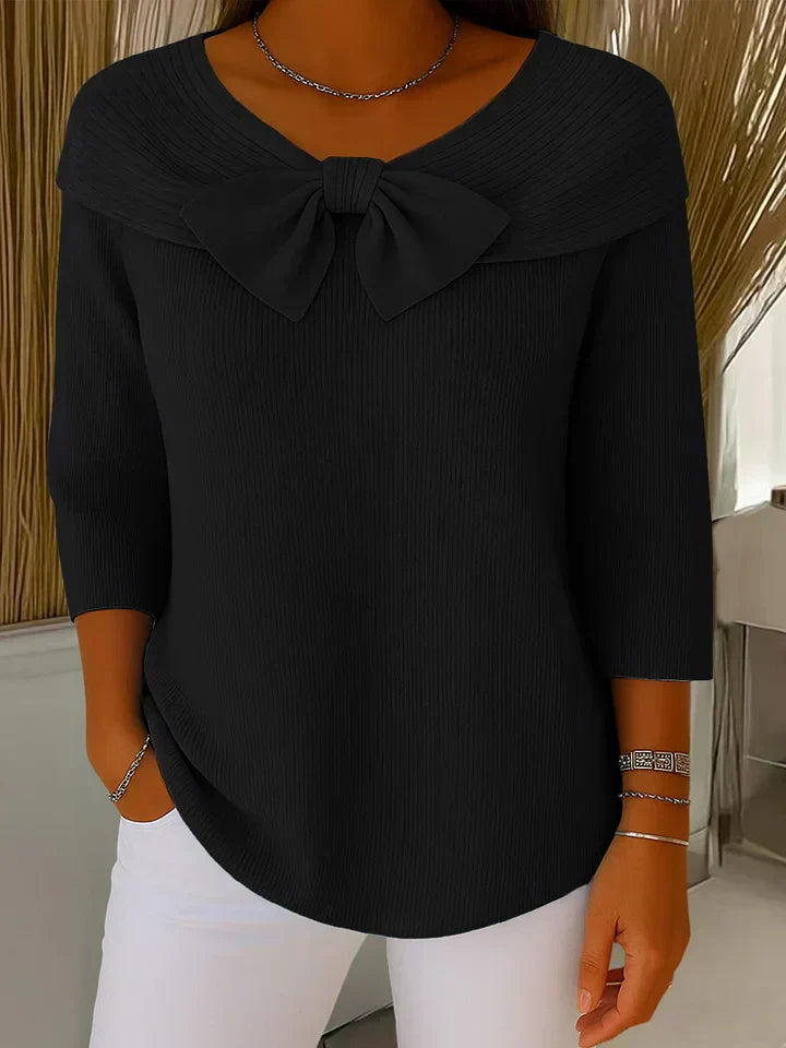 FLEUR | Elegante Top met Strik en Perfecte Pasvorm