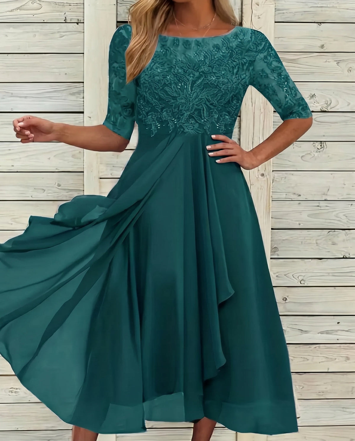 Lace Fall | Elegante kanten jurk