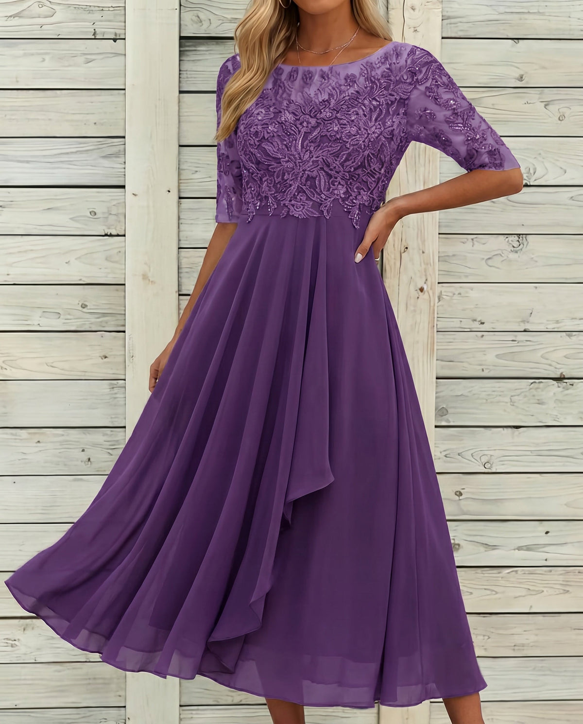 Lace Fall | Elegante kanten jurk