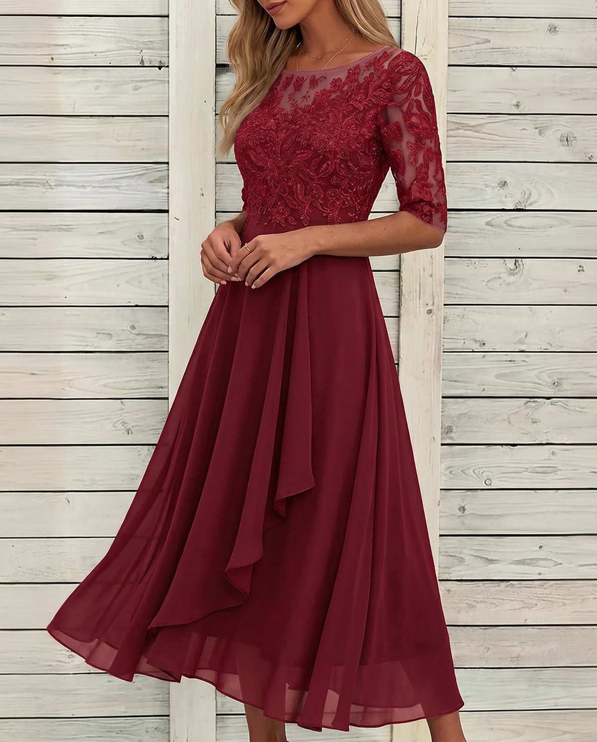 Lace Fall | Elegante kanten jurk