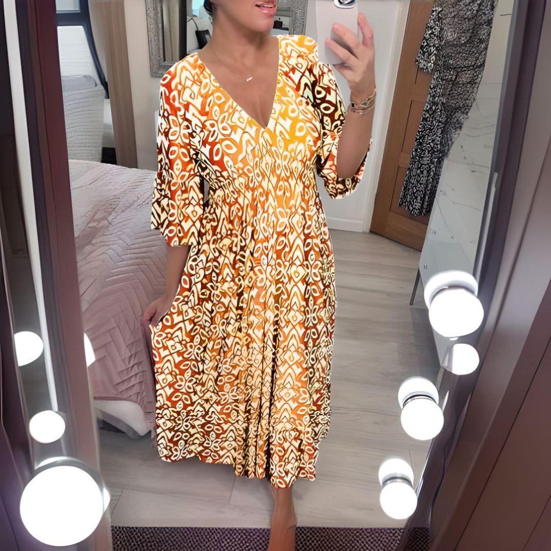 Nerida | Boho Everyday Print Jurk