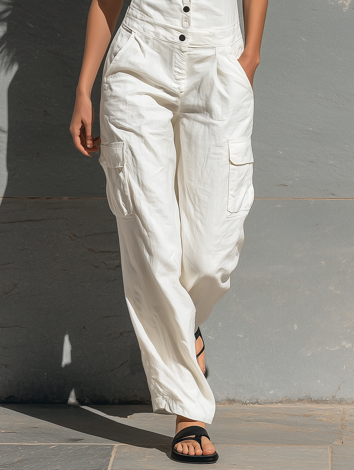 Pauline | Mouwloze jumpsuit met V-hals
