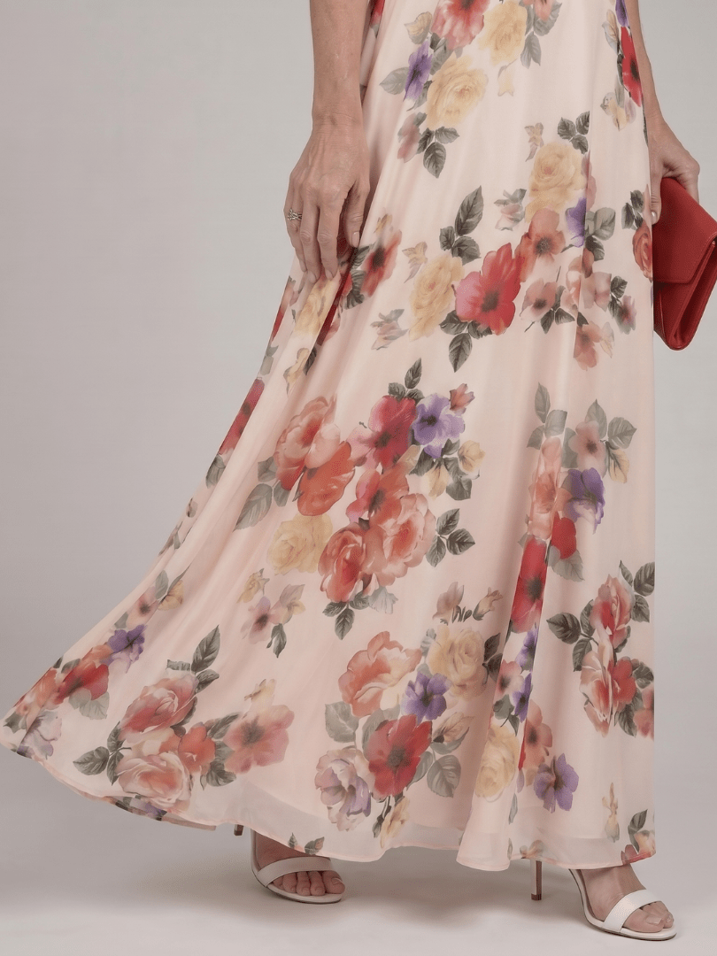 Elarose | Mouwloze Vloeiende Maxi-jurk