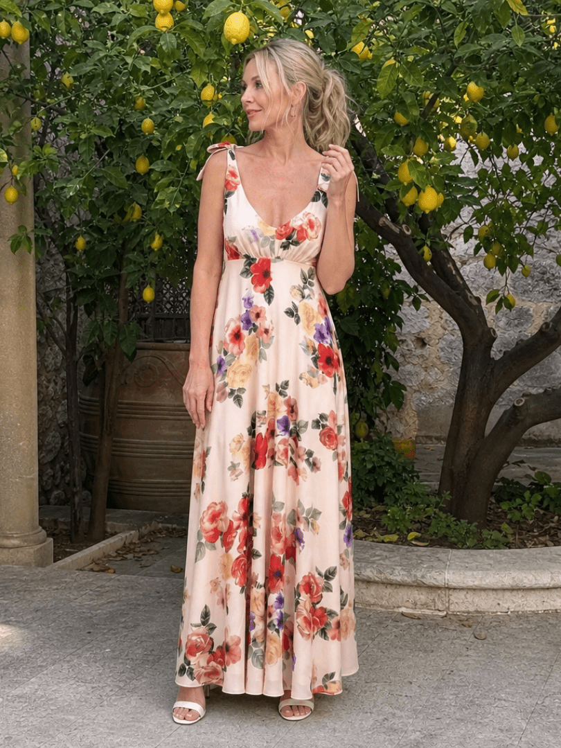 Elarose | Mouwloze Vloeiende Maxi-jurk
