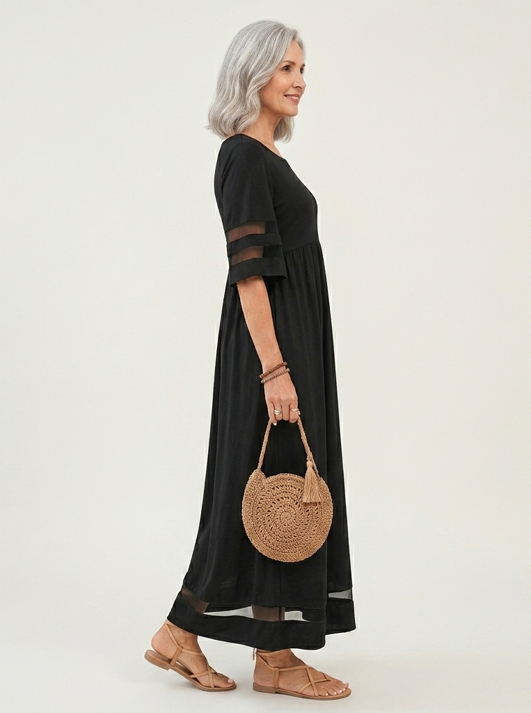 Aubrey | Flatterende midi-jurk