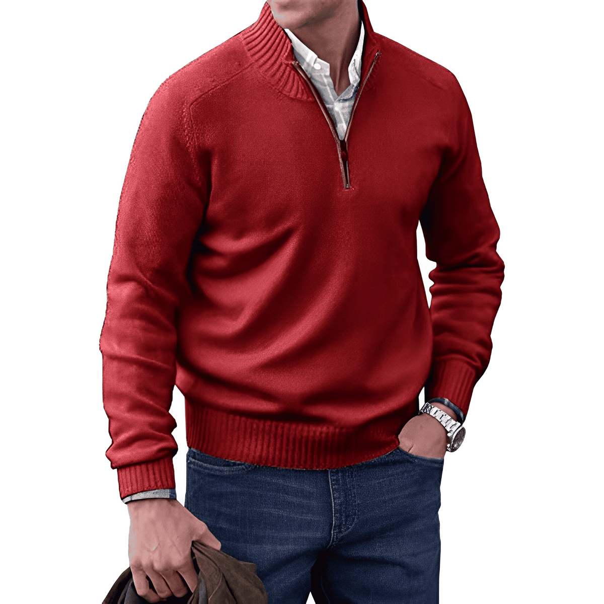 JERSEY | Comfortabele en elegante wintertrui met rits