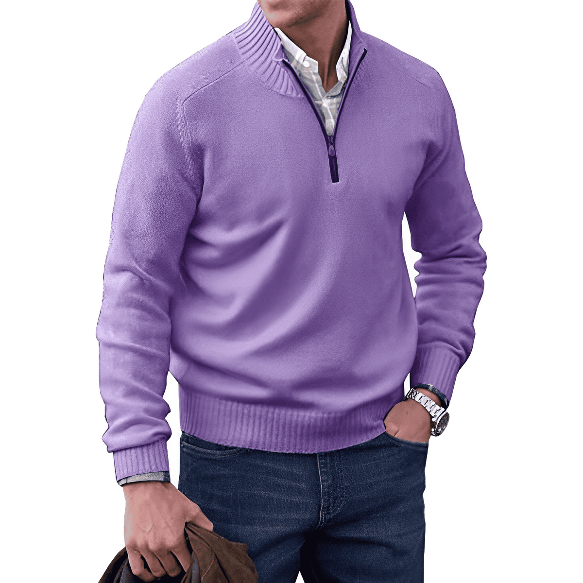 JERSEY | Comfortabele en elegante wintertrui met rits