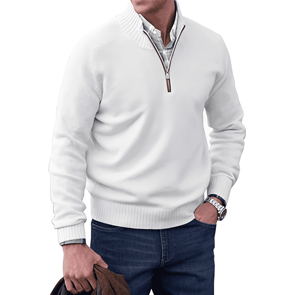 JERSEY | Comfortabele en elegante wintertrui met rits